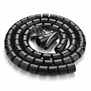 ASM IEC-EL249S Power Cable, R/A Schuko plug, HO5VV-F 3 X 1.00mm2 to C13 IEC LOCK, 1m black