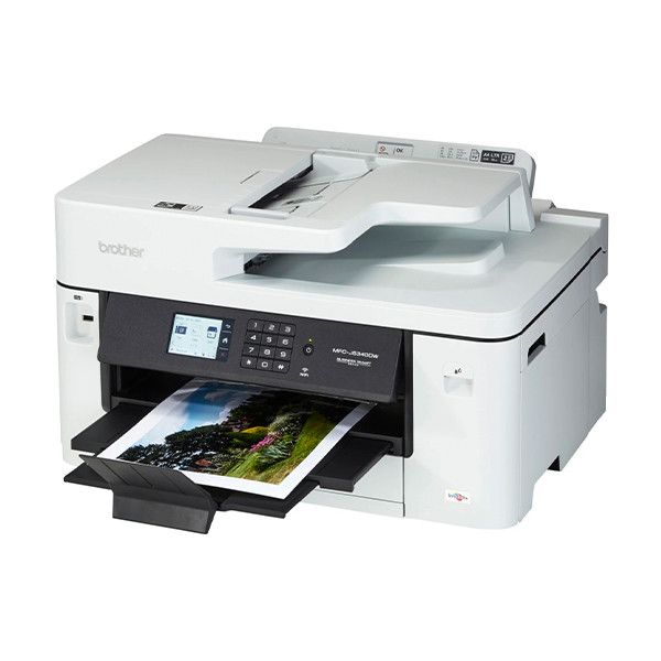 Imprimanta multifunctionala inkjet color Brother MFC-J5340DWE, A3, duplex, ADF, USB 2.0, Wi-Fi, 28 ppm negru, 28 ppm color
