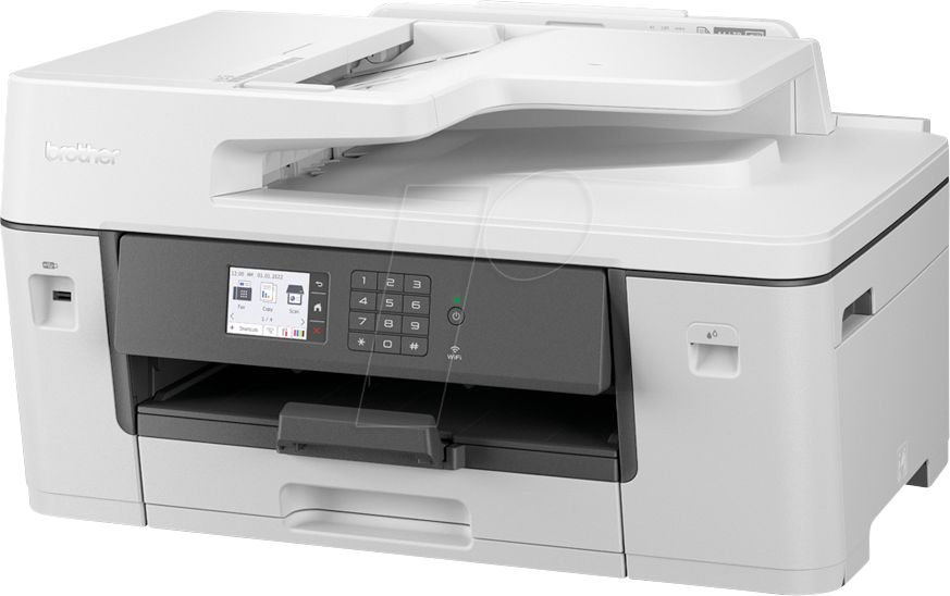 Imprimanta multifunctionala inkjet color Brother MFC-J6540DW, A3, duplex, USB 2.0, Wi-Fi, 28 ppm negru, 28 ppm color