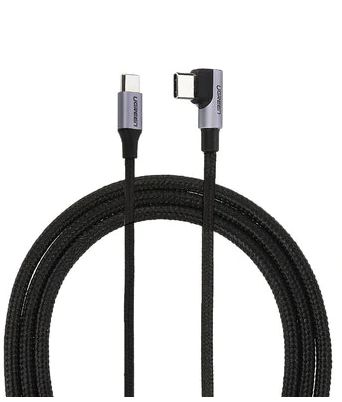 cablu/adaptor USB | cablu alimentare USB Type-C (T) USB Type-C (T) material impletit (braided) metal da 1 - 2 m gri 1 m