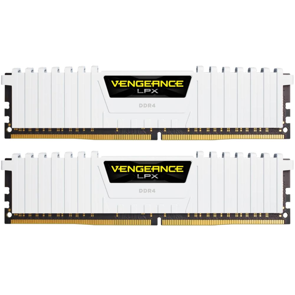 Memorie Corsair Vengeance LPX 16 GB DDR4 3200 MHz CL16, kit 2 x 8 GB, XMP 2.0, Alb