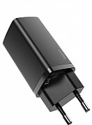 INCARCATOR retea Baseus GaN2 Lite, Quick Charge 65W, 1 x USB 5V/3A, 1 x USB Type-C 5V/3A, negru  CCGAN2L-B01  (include timbru verde 0.75 lei) - 6953156232938
