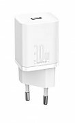 INCARCATOR retea Baseus Super Si, Quick Charge 30W, 1 x USB Type-C 5V/3A si 1 x USB 5V/3A, alb  CCSUP-J02  (include timbru verde 0.75 lei) - 6953156205079