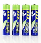ACUMULATOR GEMBIRD AAA (R3), 1.2V NiMH  850mAh, 4 buc.,  EG-BA-AAA8R4-01  (include TV 0.16lei)