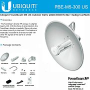UBIQUITI PBE-M5-300 Ubiquiti PowerBeam M 22dBi 5GHz 802.11n MIMO 2x2 TDMA, 64MB RAM, PoE