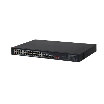 Switch Dahua PFS4218-16ET-240-V3, 16 porturi 10 / 100 / 1000 MBs