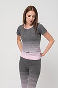 TRICOU PEGAS GREY PINK-L