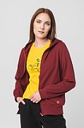 HANORAC COTON CASUAL FEMEI BURGUNDY-M