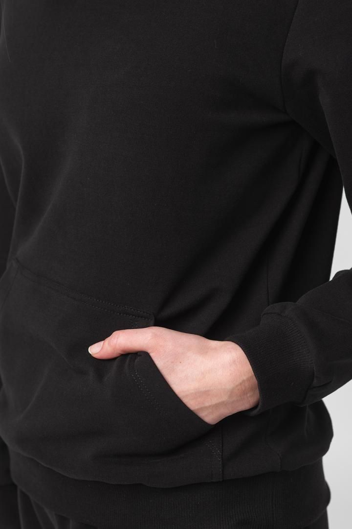 BLUZA COTON CASUAL FEMEI BLACK-L