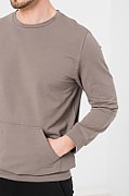 BLUZA COTON CASUAL BARBATI TAUPE-S