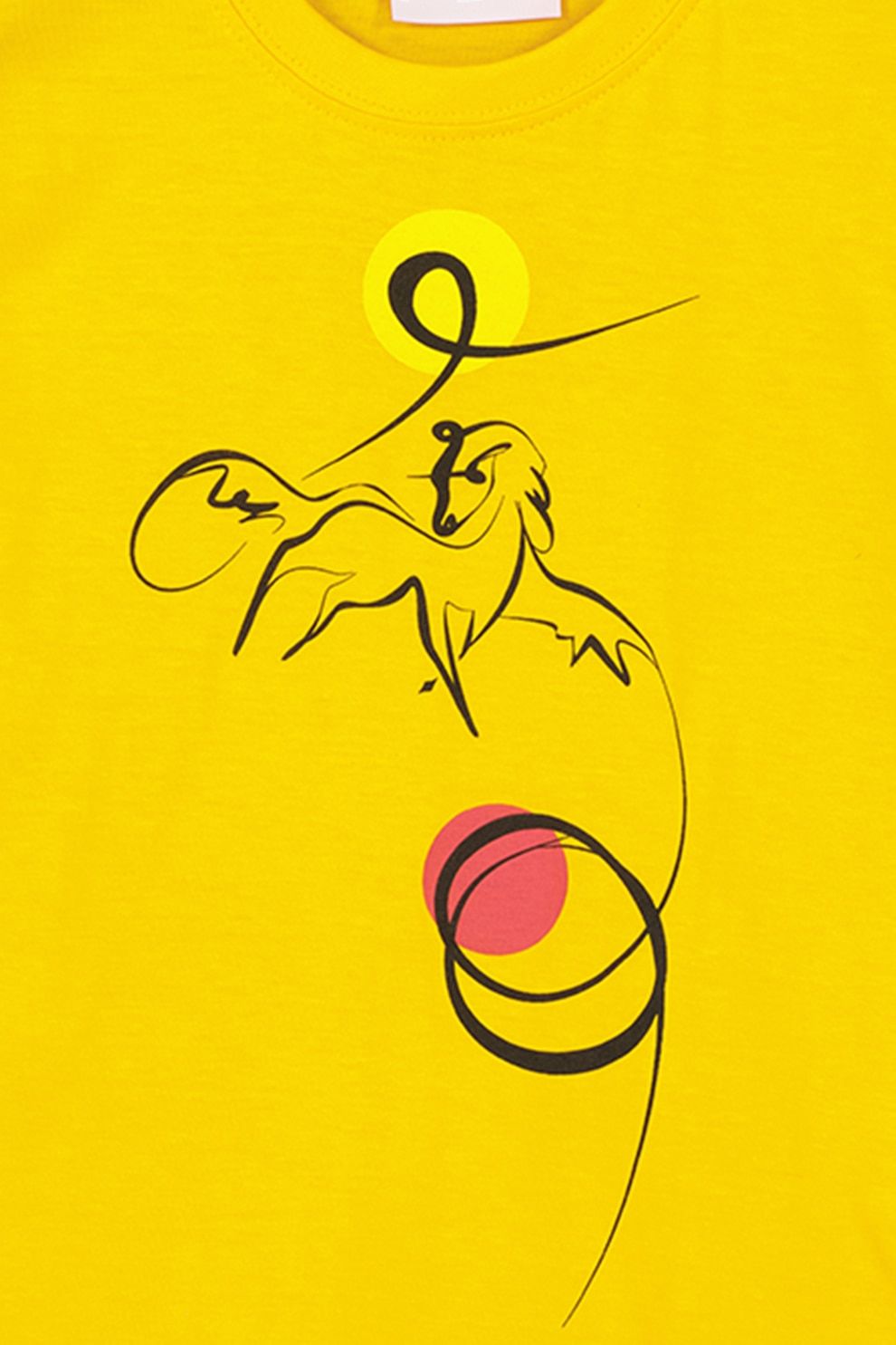 TSHIRT CASUAL C CAL PEGAS YELLOW-4