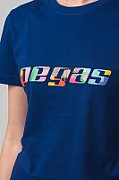 TRICOU  LOGO MULTICOLOR FEMEI ROYAL BLUE-XS