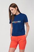 TRICOU  LOGO MULTICOLOR FEMEI  ROYAL BLUE-S