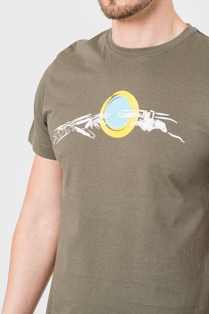 TRICOU CASUAL MANA BICICLETA BARBATI CASTOR GRAY-L