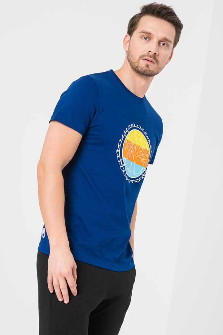 TRICOU  ROATA FAMILIE BARBATI   ROYAL BLUE-L