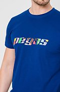TRICOU  LOGO MULTICOLOR BARBATI   ROYAL BLUE-M