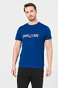 TRICOU  LOGO MULTICOLOR BARBATI   ROYAL BLUE-L