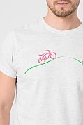 TRICOU CASUAL BICICLETE FAMILIE BARBATI LIGHT GREY-S