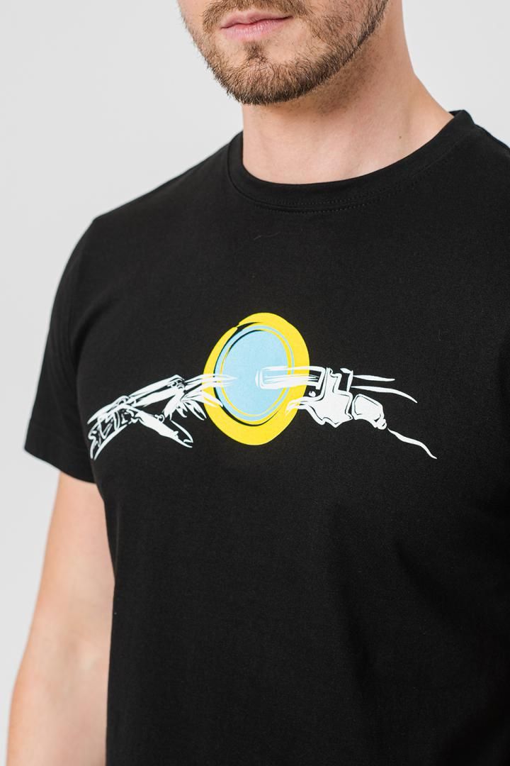 TRICOU CASUAL MANA BICICLETA BARBATI BLACK-XXL