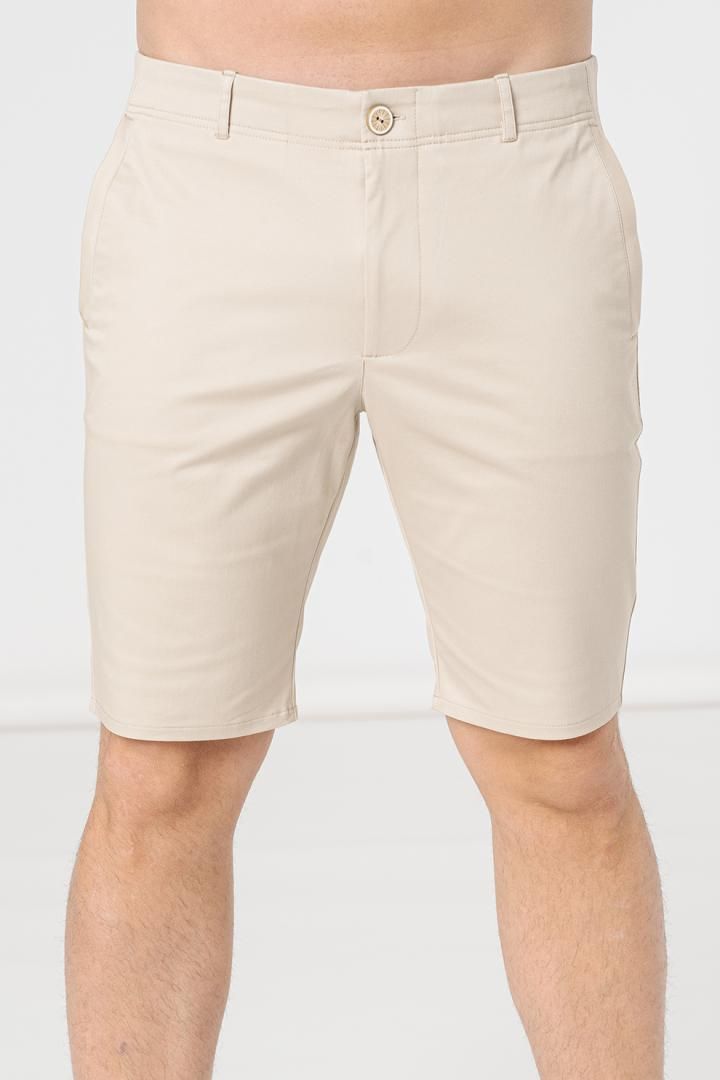 PANTALONI SCURT CASUAL BARBATI BEIGE S