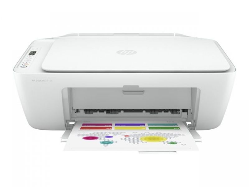 Imprimanta multifunctionala inkjet color HP DeskJet 2710e, A4, USB 2.0, Wi-Fi, 20 ppm negru, 16 ppm color