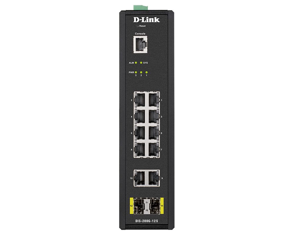 D-Link D-Link DIS-200G-12S switch-uri Gestionate L2 Gigabit Ethernet (10/100/1000) Negru