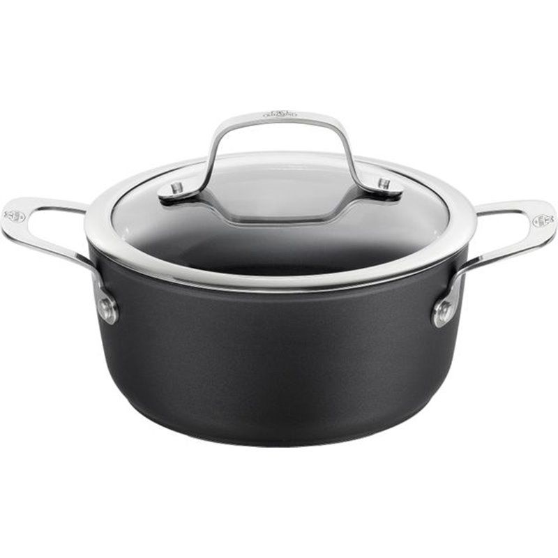 Cooking pot BALLARINI Alba with lid titanium 4,7 L ALBG2LD.24D