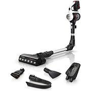 Bosch BBS711W stick vacuum/electric broom Bagless 0.3 L Black, Stainless steel, White