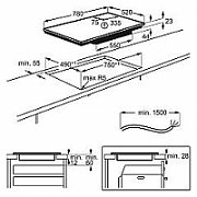Electrolux EIV83443BW hob White Built-in Zone induction hob 4 zone(s)