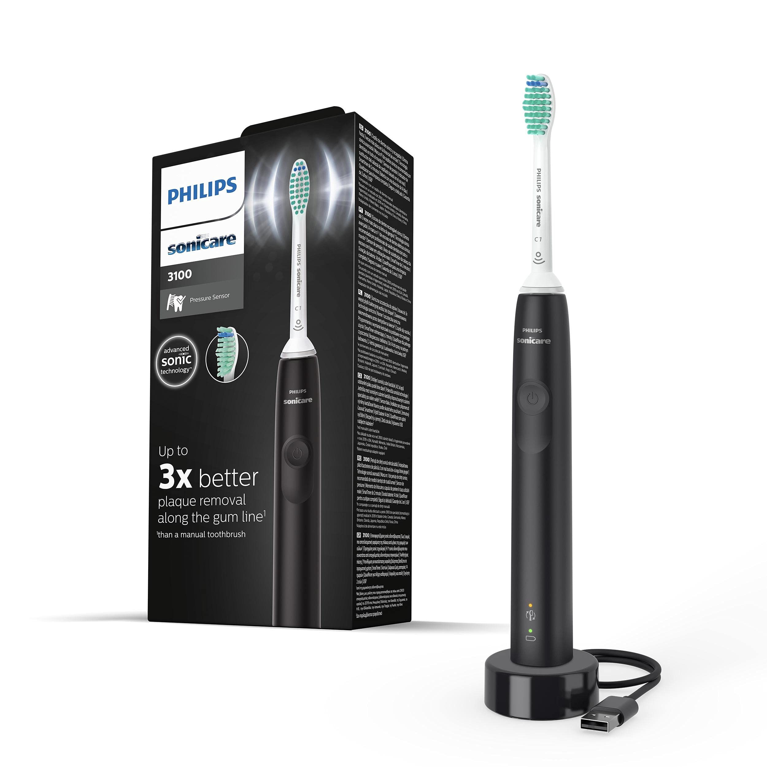 Philips 3100 series Sonic technology Sonic electric toothbrush