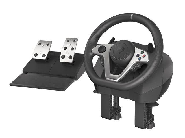 GENESIS SEABORG 400 Steering wheel + Pedals Nintendo Switch,PC,PlayStation 4,Playstation 3,Xbox 360,Xbox One USB Black