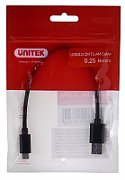 UNITEK CABLE USB-C - USB-A 3.1,M/M,0,25M, Y-C490BK