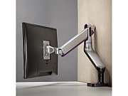 Ergo Office ER-436 1-Fold Premium Monitor Mount with Gas Spring 17 -32  Double Arm Desk Mount Monitor Arm Swivel Tilt Rotateable VESA 75x75 100x100 up to 9kg