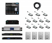 Solutie Audioconferinta cu 11 microfoane si sonorizare 120W