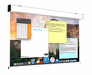 Ecran proiectie electric, perete/tavan, 250 x 190 cm, COMPACT, fara bordura, proiectie FRONT/REAR, Format 4:3