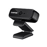 CANYON C2 720P HD 1.0Mega fixed focus webcam with USB2.0. connector, 360° rotary view scope, 1.0Mega pixels, built in MIC, Resolution 1280*720(1920*1080 by interpolation), viewing angle 46°, cable length 1.5m, 90*60*55mm, 0.104kg, Black
