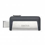 SanDisk Drive USB Ganda Ultra Tipe-C 256 GB USB flash drive USB Type-A / USB Type-C 3.2 Gen 1 (3.1 Gen 1) Grey, Silver