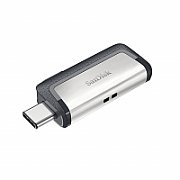 SanDisk Drive USB Ganda Ultra Tipe-C 256 GB USB flash drive USB Type-A / USB Type-C 3.2 Gen 1 (3.1 Gen 1) Grey, Silver