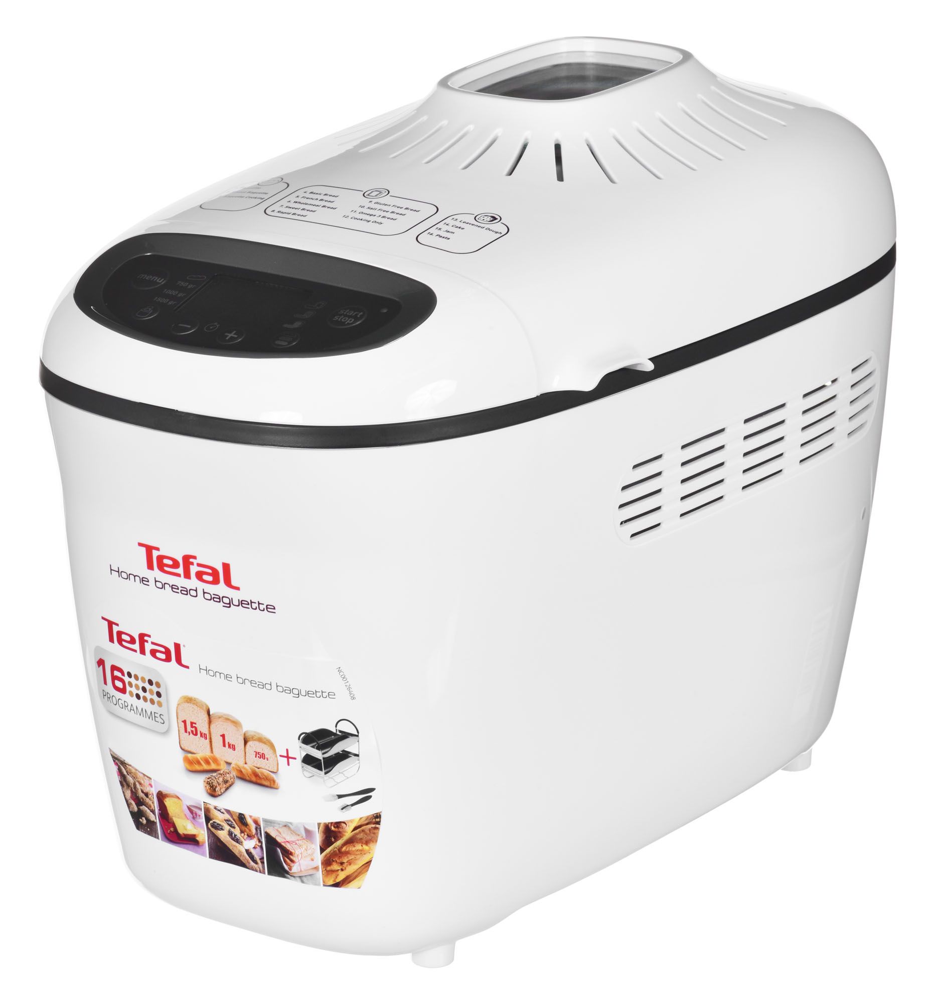 Tefal PF610138 bread maker 1600 W White
