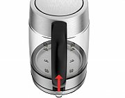 Tefal KI772D electric kettle 1.7 L 2400 W Stainless steel, Transparent