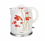 Feel-Maestro MR-066-RED FLOWERS electric kettle 1.5 L 1200 W Red, White