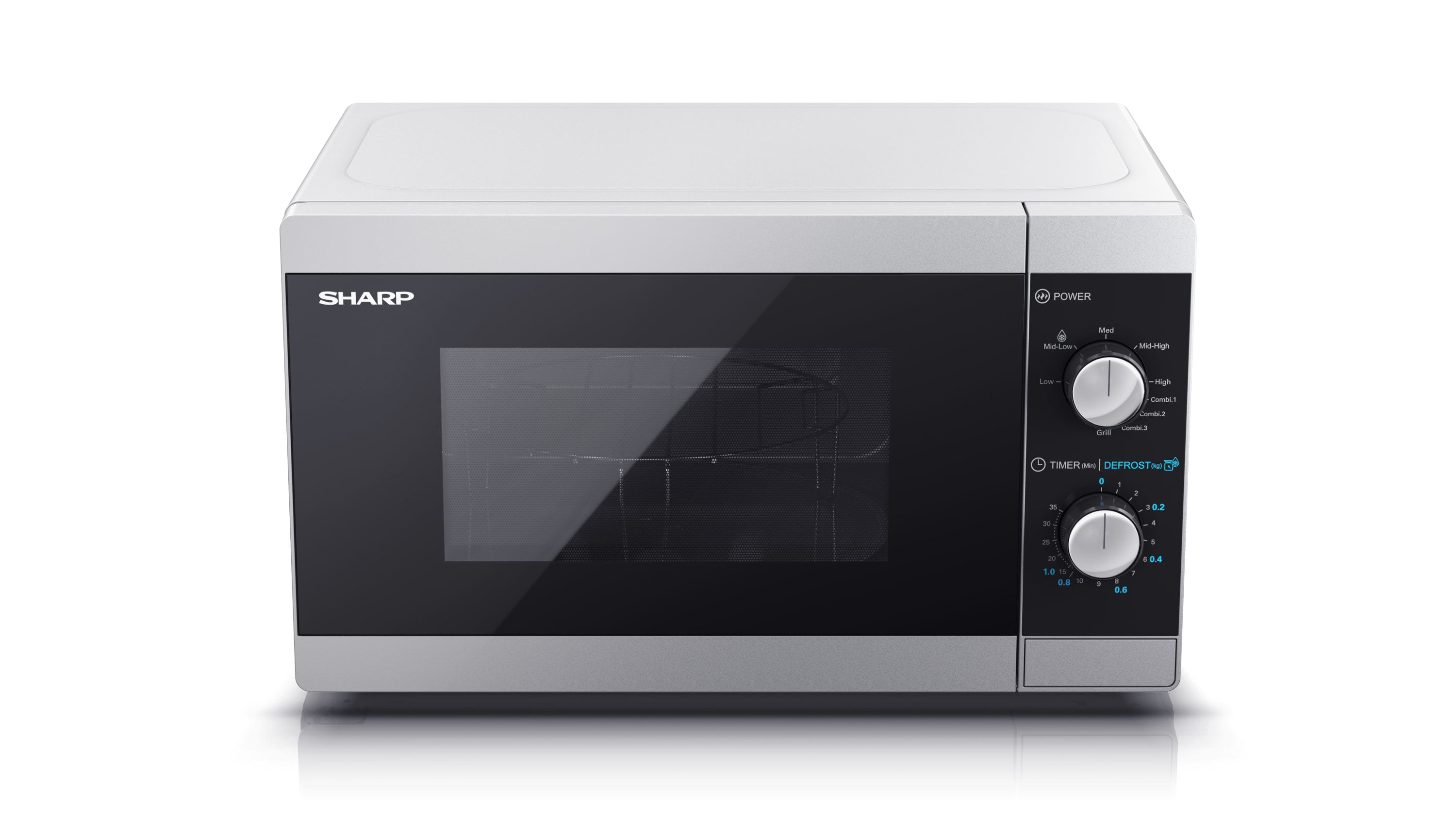 Sharp Home Appliances YC-MG01E-S microwave Countertop Combination microwave 20 L 800 W Black, Grey