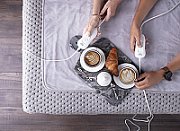 Adler AD 7426 electric blanket Electric bed warmer 60 W Grey Fleece,Polyester