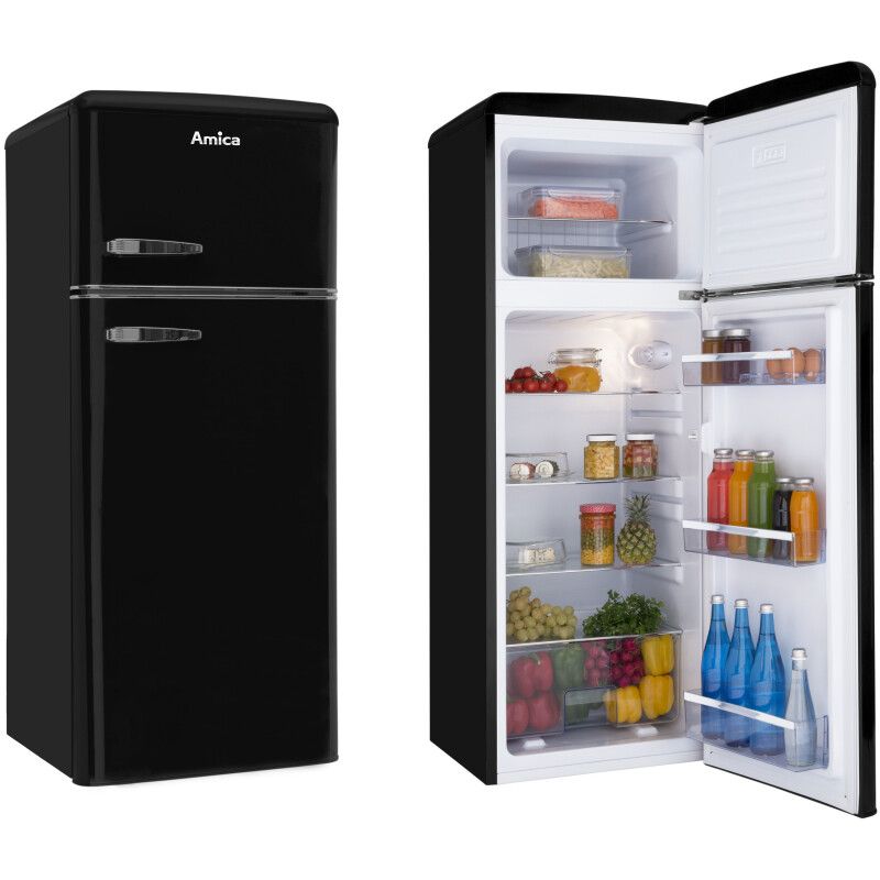Amica VD 1442 AB fridge-freezer Freestanding 213 L Black