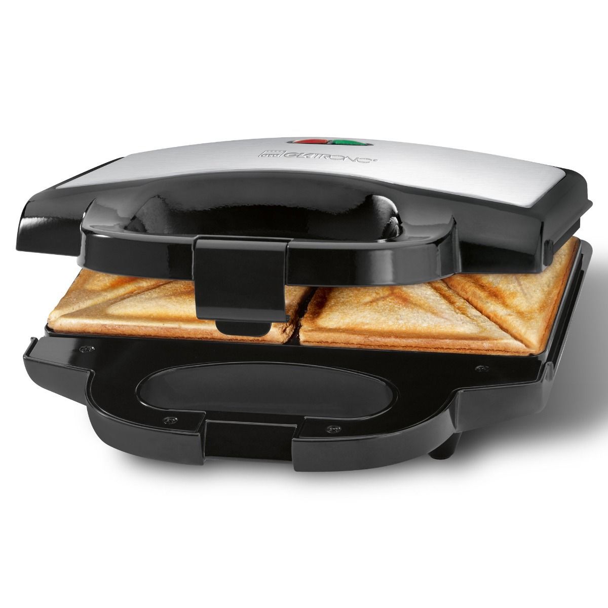 Clatronic ST 3778 sandwich maker 750 W Black,Stainless steel