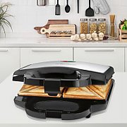 Clatronic ST 3778 sandwich maker 750 W Black,Stainless steel