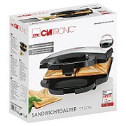 Clatronic ST 3778 sandwich maker 750 W Black,Stainless steel