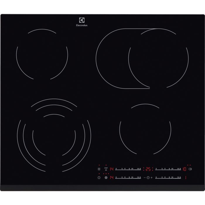 Electrolux EHF6547FXK hob Black Built-in 4 zone(s)