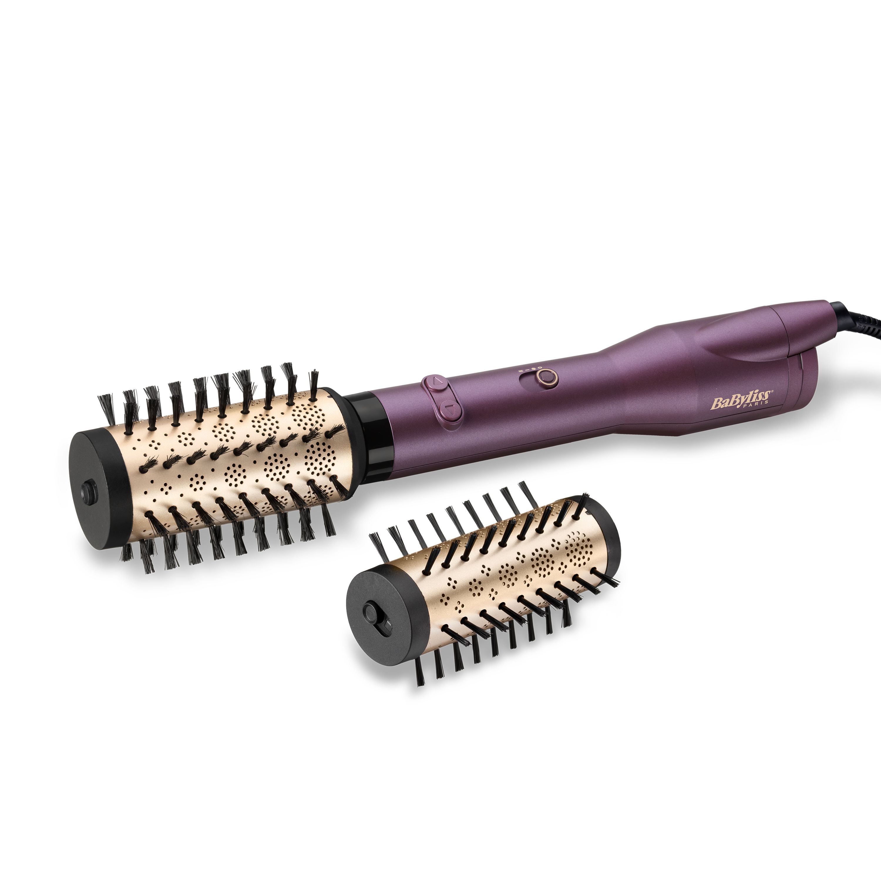 BaByliss Big Hair Dual Hot air brush Warm Black, Rose Gold, Violet 650 W 98.4  (2.5 m)
