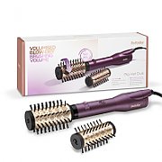 BaByliss Big Hair Dual Hot air brush Warm Black, Rose Gold, Violet 650 W 98.4  (2.5 m)